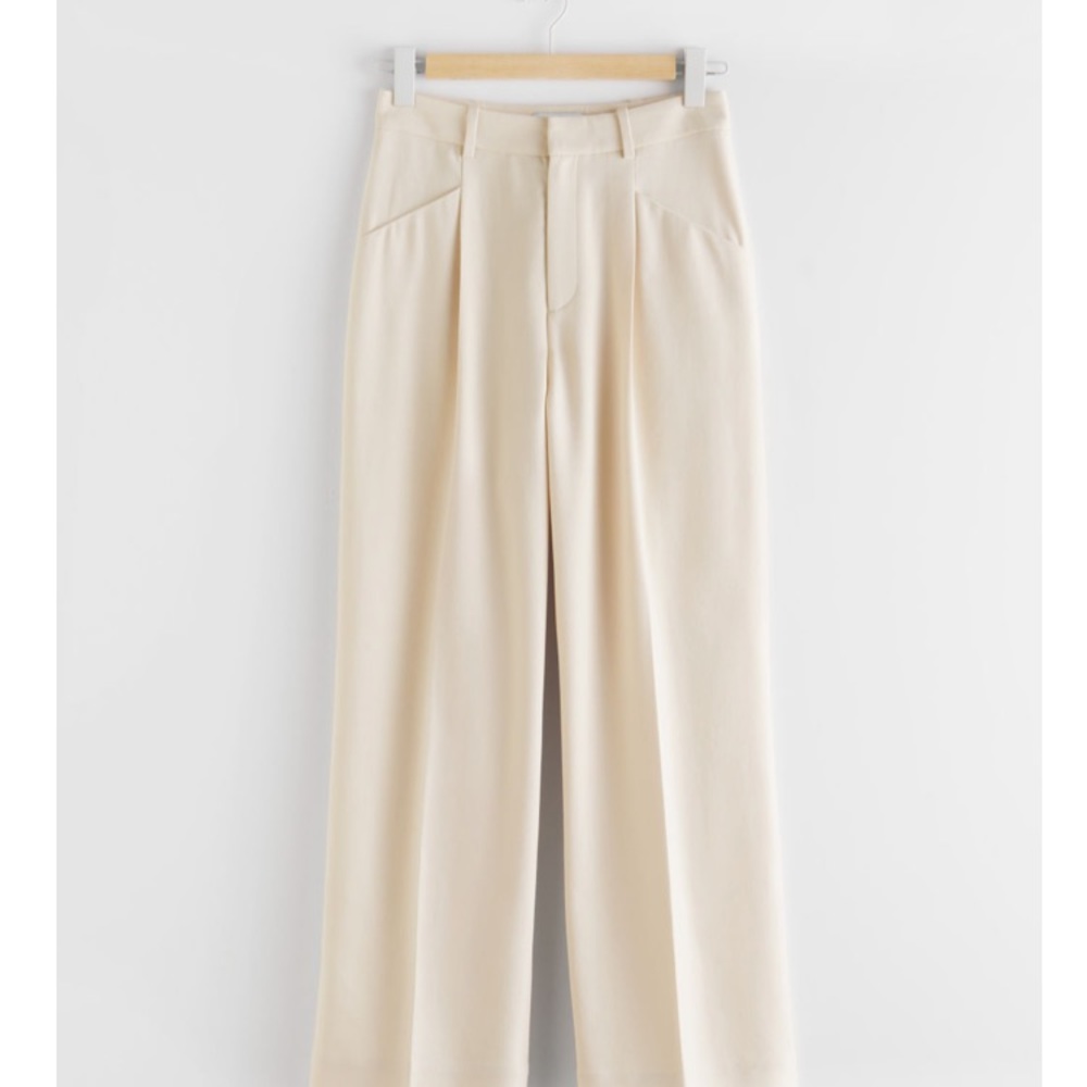 & Other Stories Cream Trousers NWOT